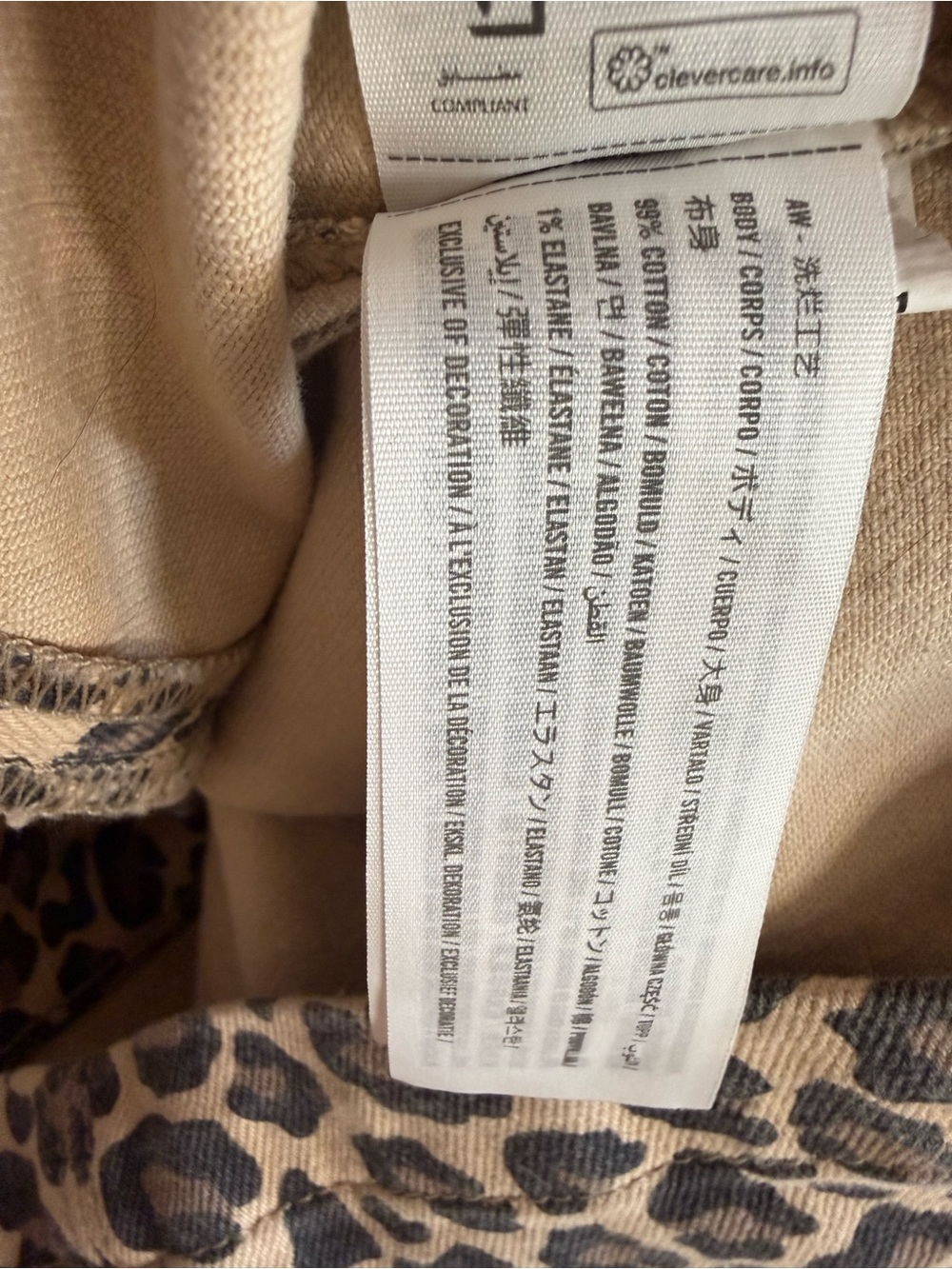 Abercrombie and Fitch Mara high neck denim mini dress—leopard print size medium - Picture 5 of 5